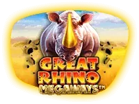 Great Rhino Megaways slot game tile
